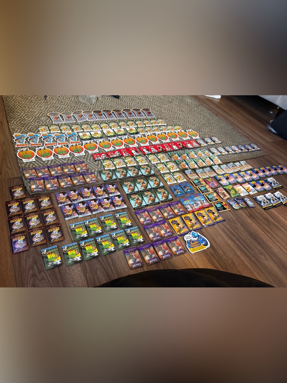 DISNEY vintage buttons some cast exclusives, promo videos over 190 total
